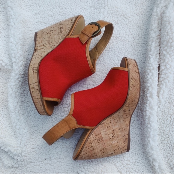 Nine West | Red & Brown | Size: US 7.5 - Picture 3 of 7